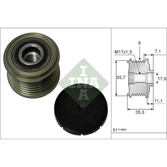535 0037 10 Alternator Freewheel Clutch