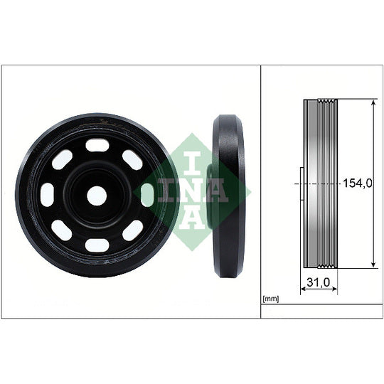 544 0170 10 Belt Pulley, crankshaft