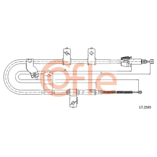 17.2565 Cable, parking brake