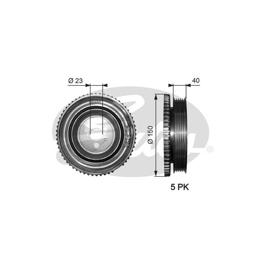 TVD1052 Belt Pulley, crankshaft