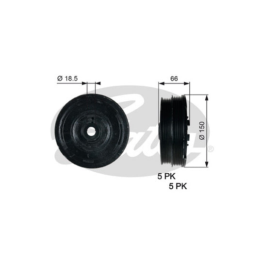 TVD1068 Belt Pulley, crankshaft