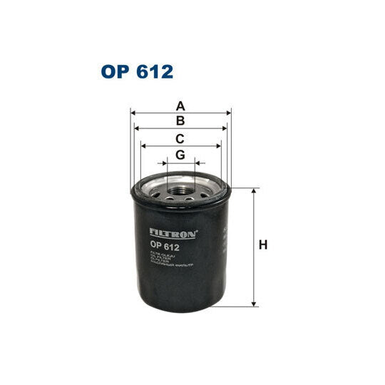 OP 612 Oil filter