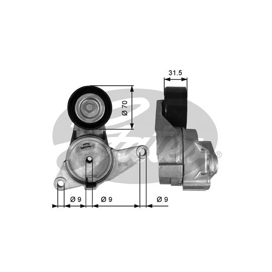 T38397 Tensioner Pulley, v-ribbed belt