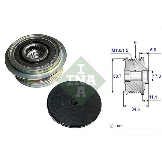 535 0125 10 Alternator Freewheel Clutch