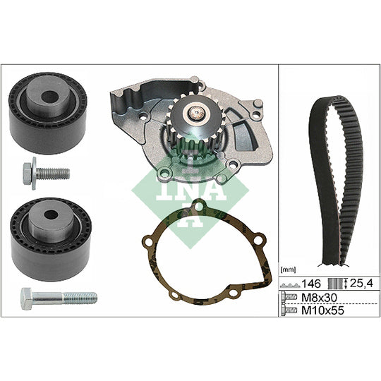 530 0446 31 Water Pump & Timing Belt Set