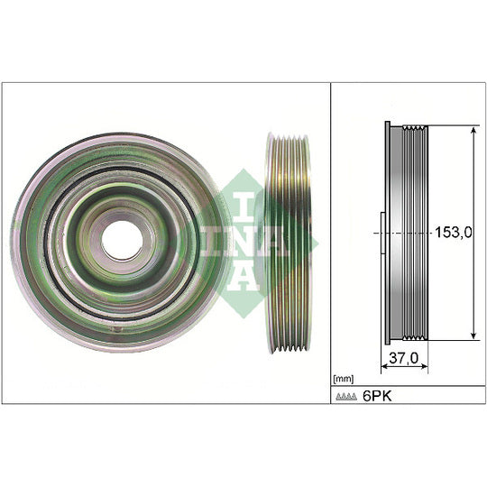 544 0097 10 Belt Pulley, crankshaft