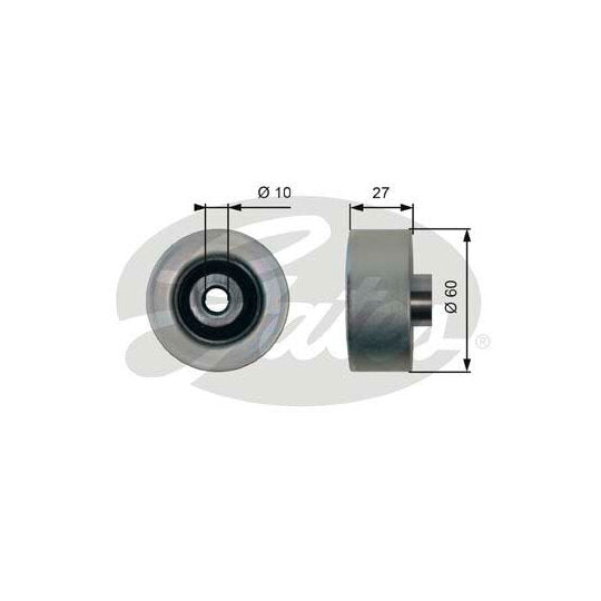 T36431 Deflection/Guide Pulley, v-ribbed belt
