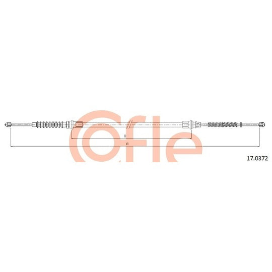 17.0372 Cable, parking brake