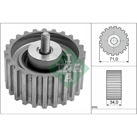 532 0441 10 Deflection/Guide Pulley, timing belt