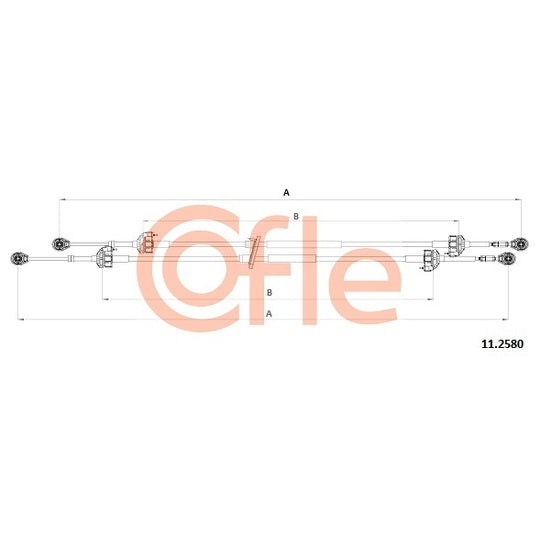 11.2580 Cable, manual transmission