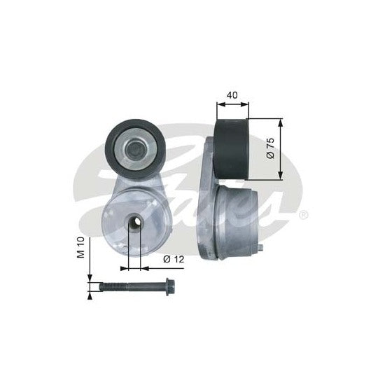 T38508 Belt Tensioner, v-ribbed belt