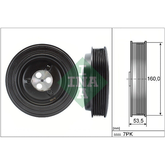 544 0132 10 Belt Pulley, crankshaft
