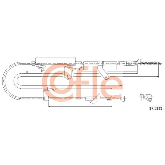 17.5133 Cable, parking brake