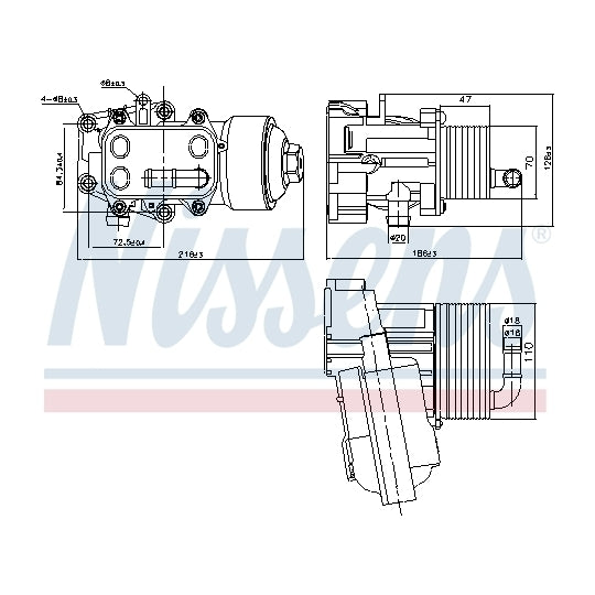 91315 Oil Cooler, engine oil
