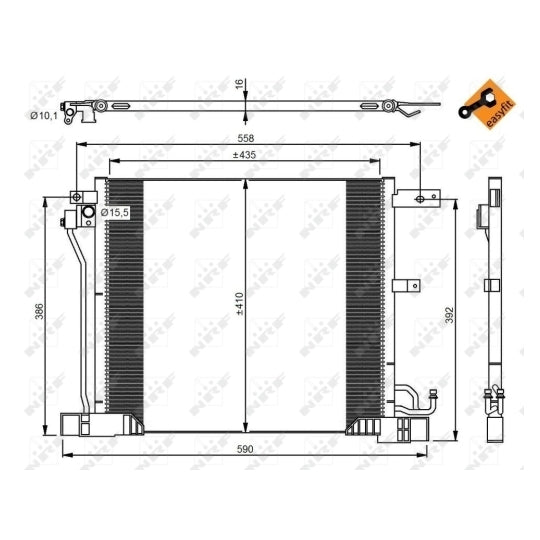 350040 Condenser, air conditioning