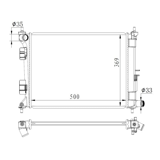 59263 Radiator, engine cooling