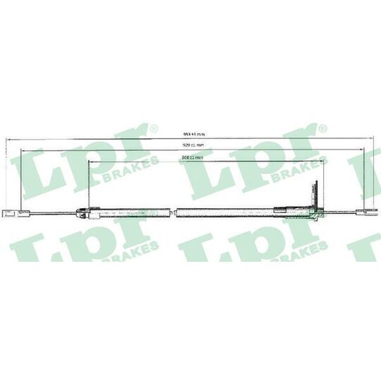 C0440B Cable, parking brake