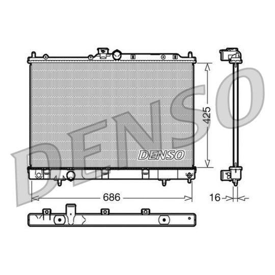 DRM45031 Radiator, engine cooling