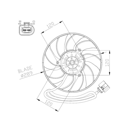 47946 Fan, radiator