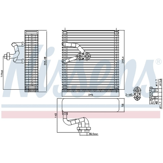 92384 Evaporator, air conditioning