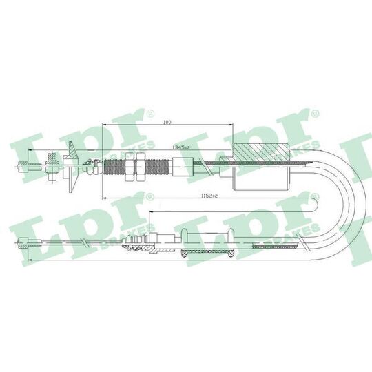 C0483C Clutch Cable