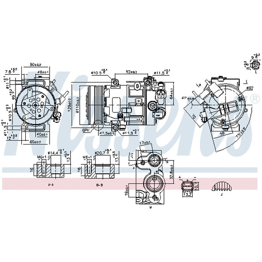 890420 Compressor, air conditioning