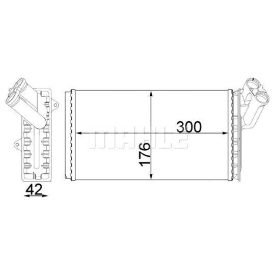 AH 104 000S Heat Exchanger, interior heating