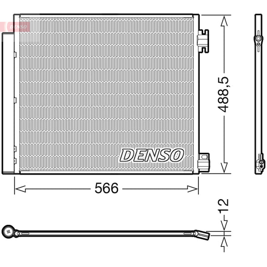 DCN46026 Condenser, air conditioning