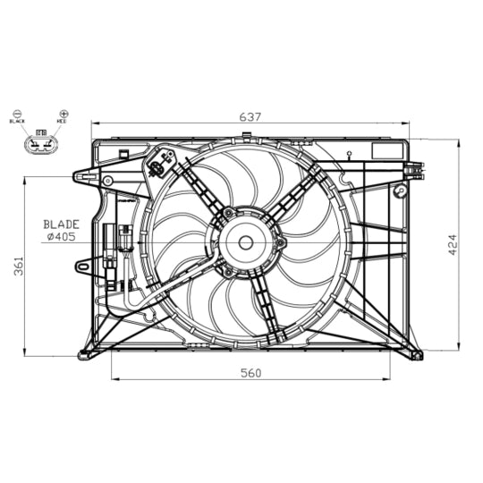 47948 Fan, radiator