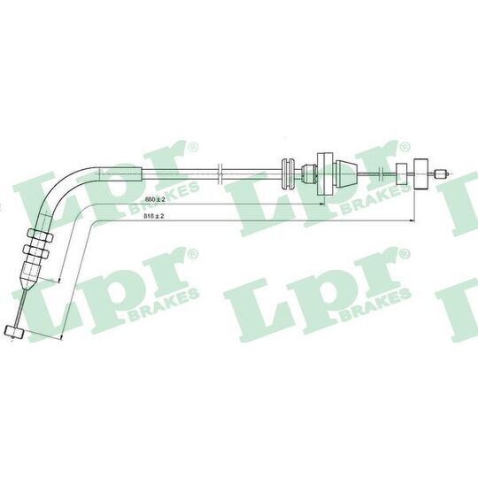 C0076A Accelerator Cable