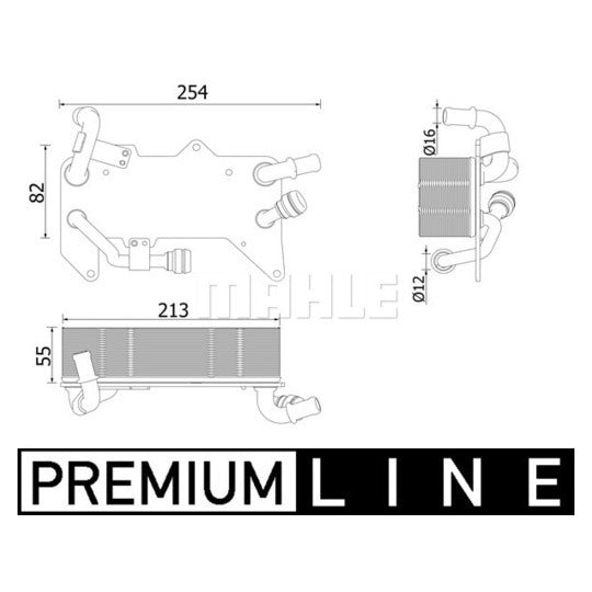 CLC 139 000P Oil Cooler, automatic transmission