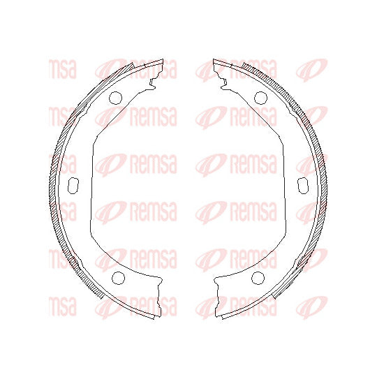 4716.00 Brake Shoe Set, parking brake