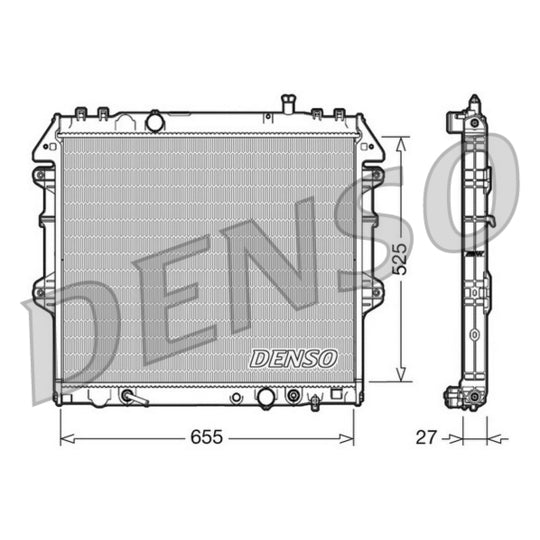DRM50045 Radiator, engine cooling
