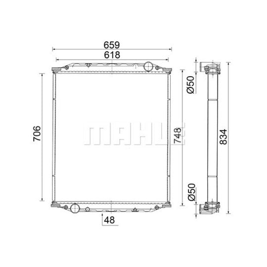 CR 2584 000S Radiator, engine cooling