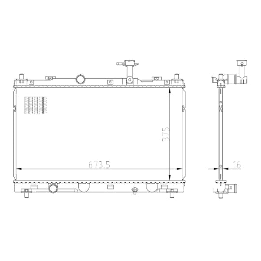 550031 Radiator, engine cooling