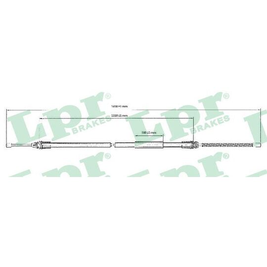 C0720B Cable, parking brake