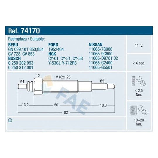 74170 Glow Plug