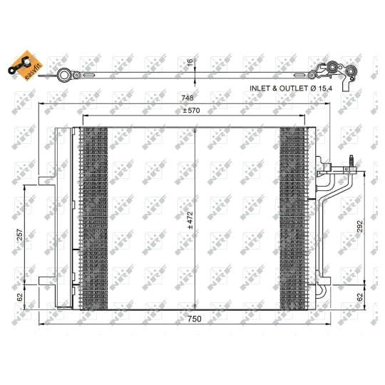 350052 Condenser, air conditioning
