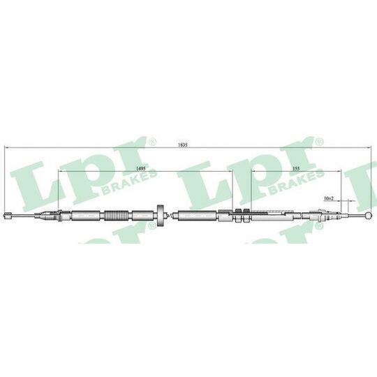 C0052B Cable, parking brake