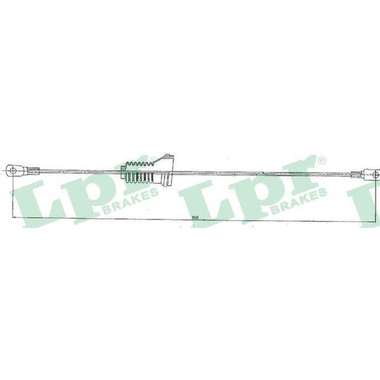 C0912B Cable, parking brake