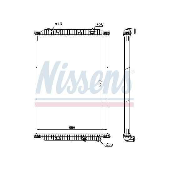 637860 Radiator, engine cooling