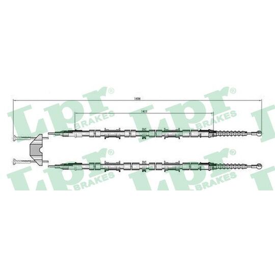 C0655B Cable, parking brake