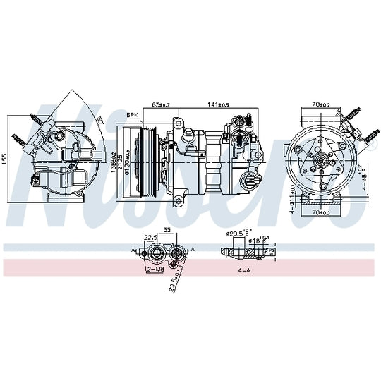 890594 Compressor, air conditioning