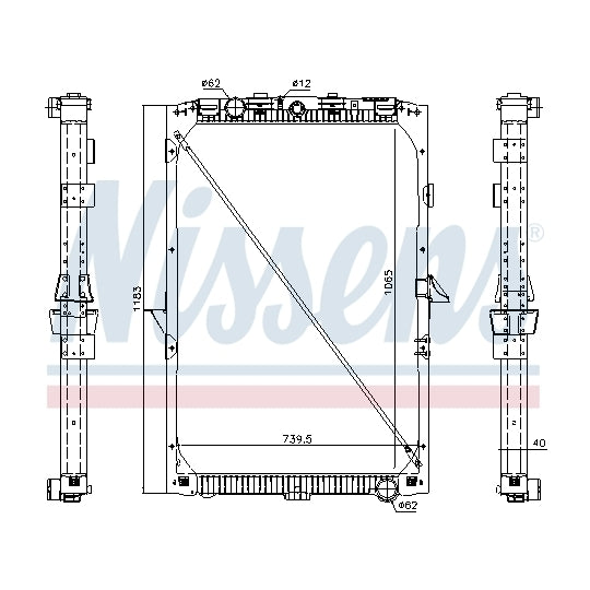 61447 Radiator, engine cooling