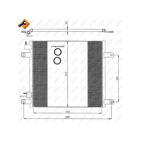 35364 Condenser, air conditioning