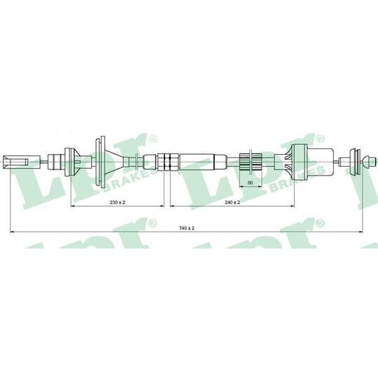 C0213C Clutch Cable