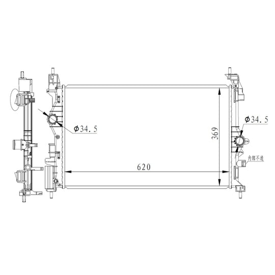 59265 Radiator, engine cooling