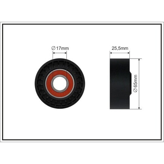 272-00 Tensioner Pulley, v-ribbed belt