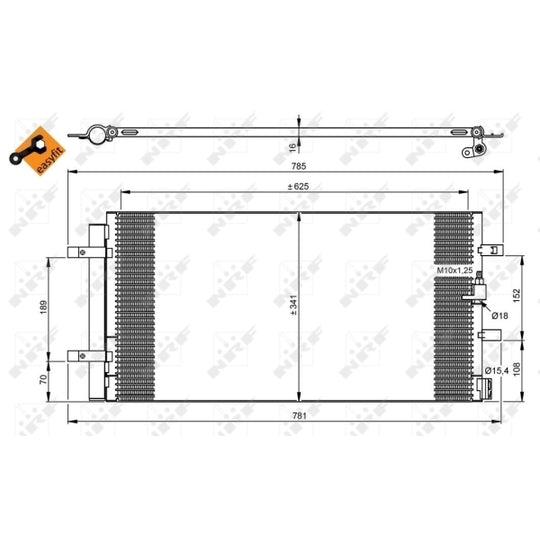 350046 Condenser, air conditioning