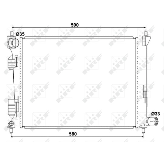 53166 Radiator, engine cooling